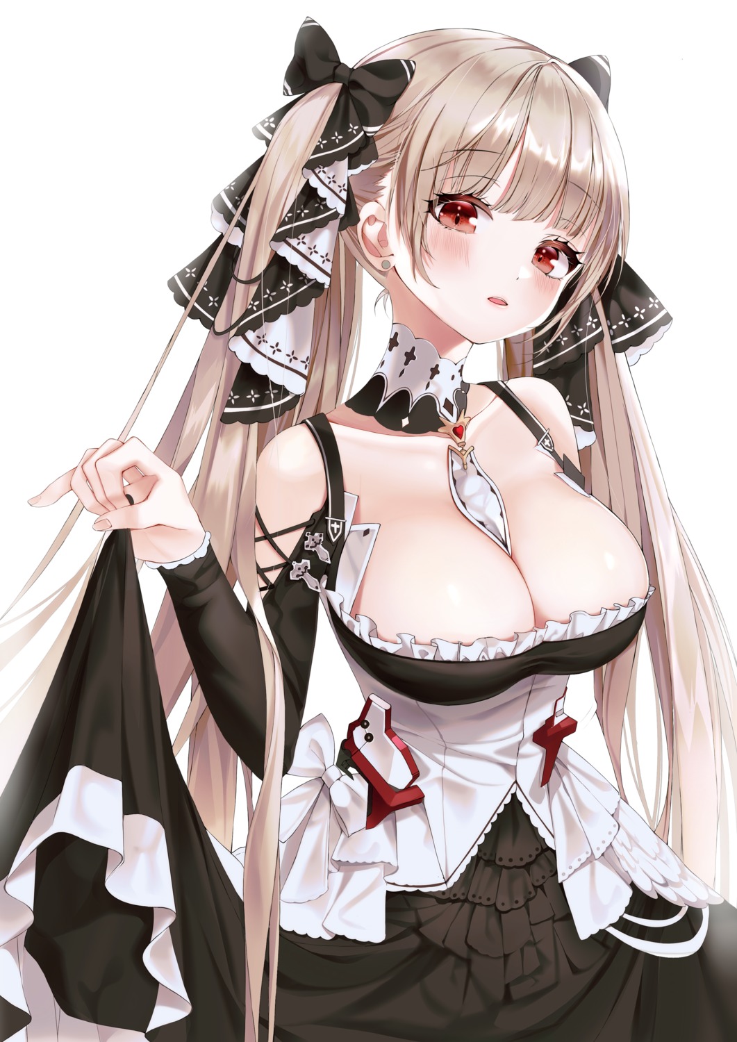 artist_revision azur_lane buri_(retty9349) formidable_(azur_lane) gothic_lolita lolita_fashion no_bra skirt_lift