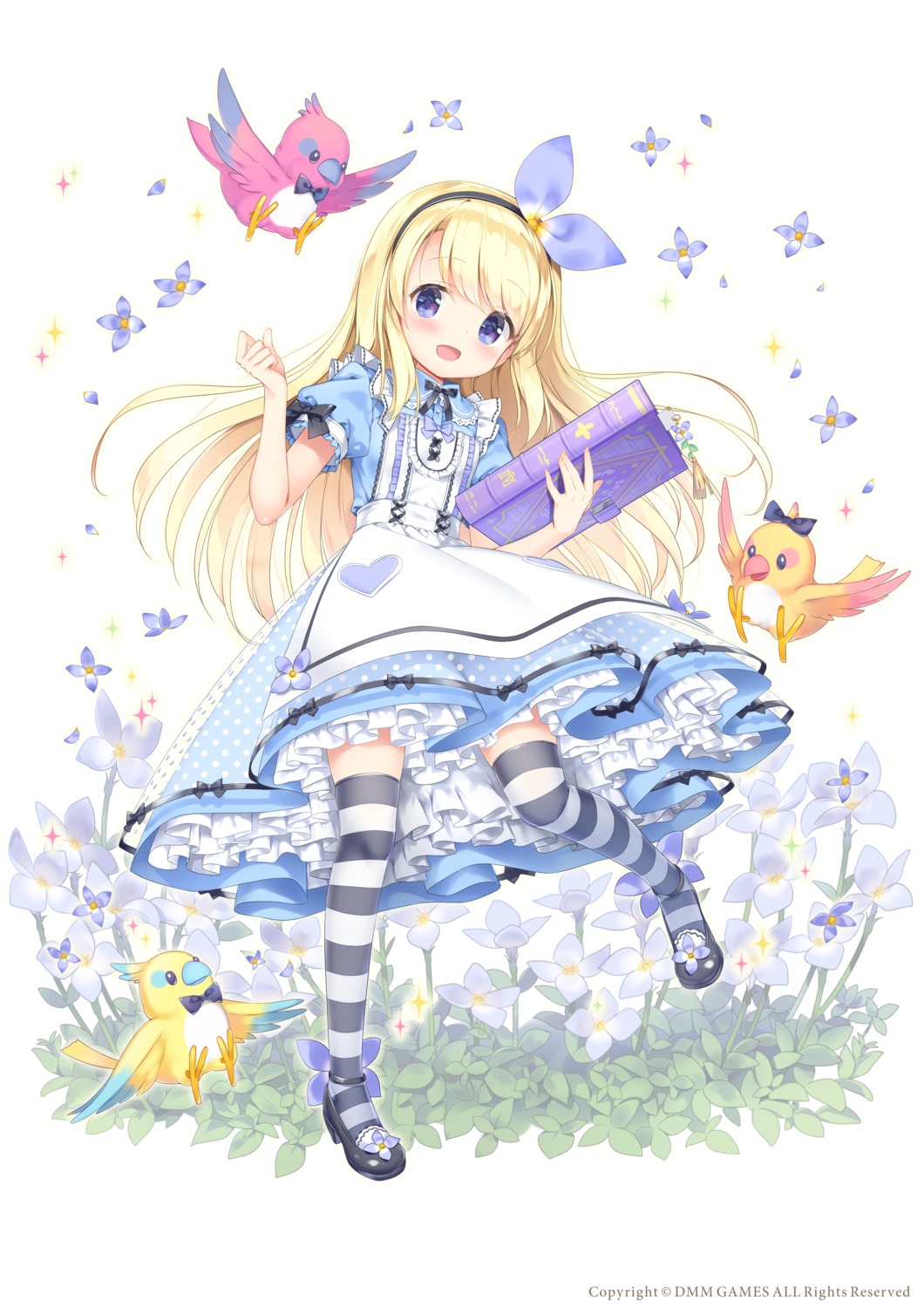 alice cosplay dress flower_knight_girl heels kimishima_ao thighhighs