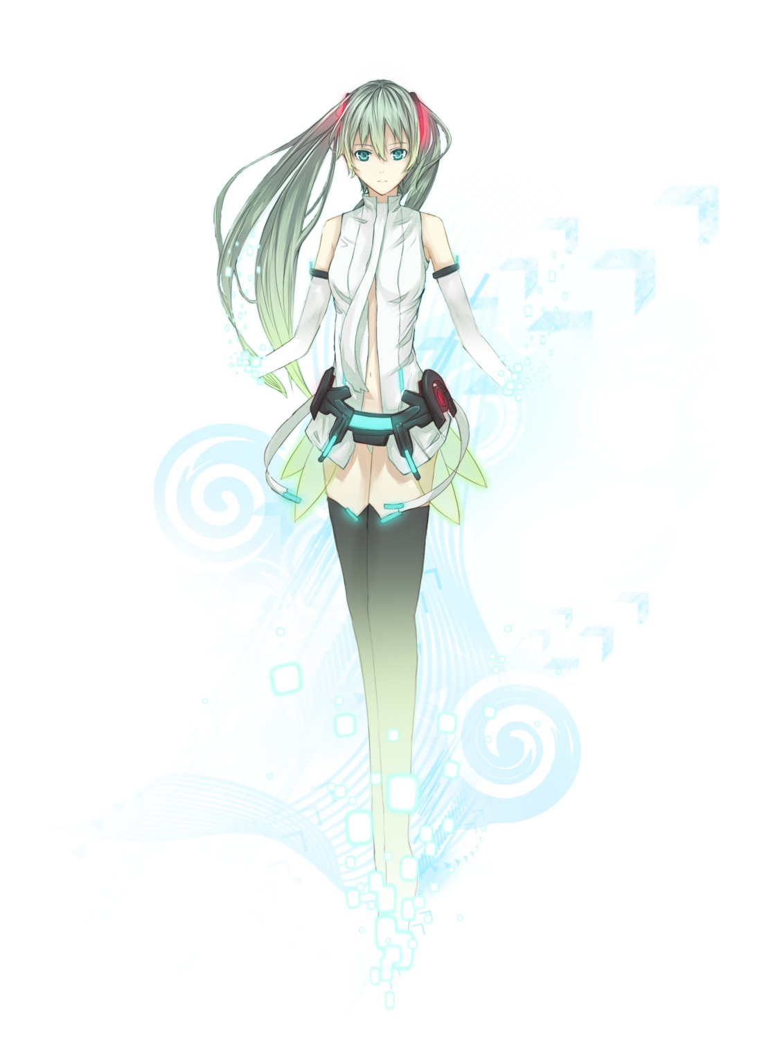 hatsune_miku kelvin926 miku_append thighhighs vocaloid vocaloid_append