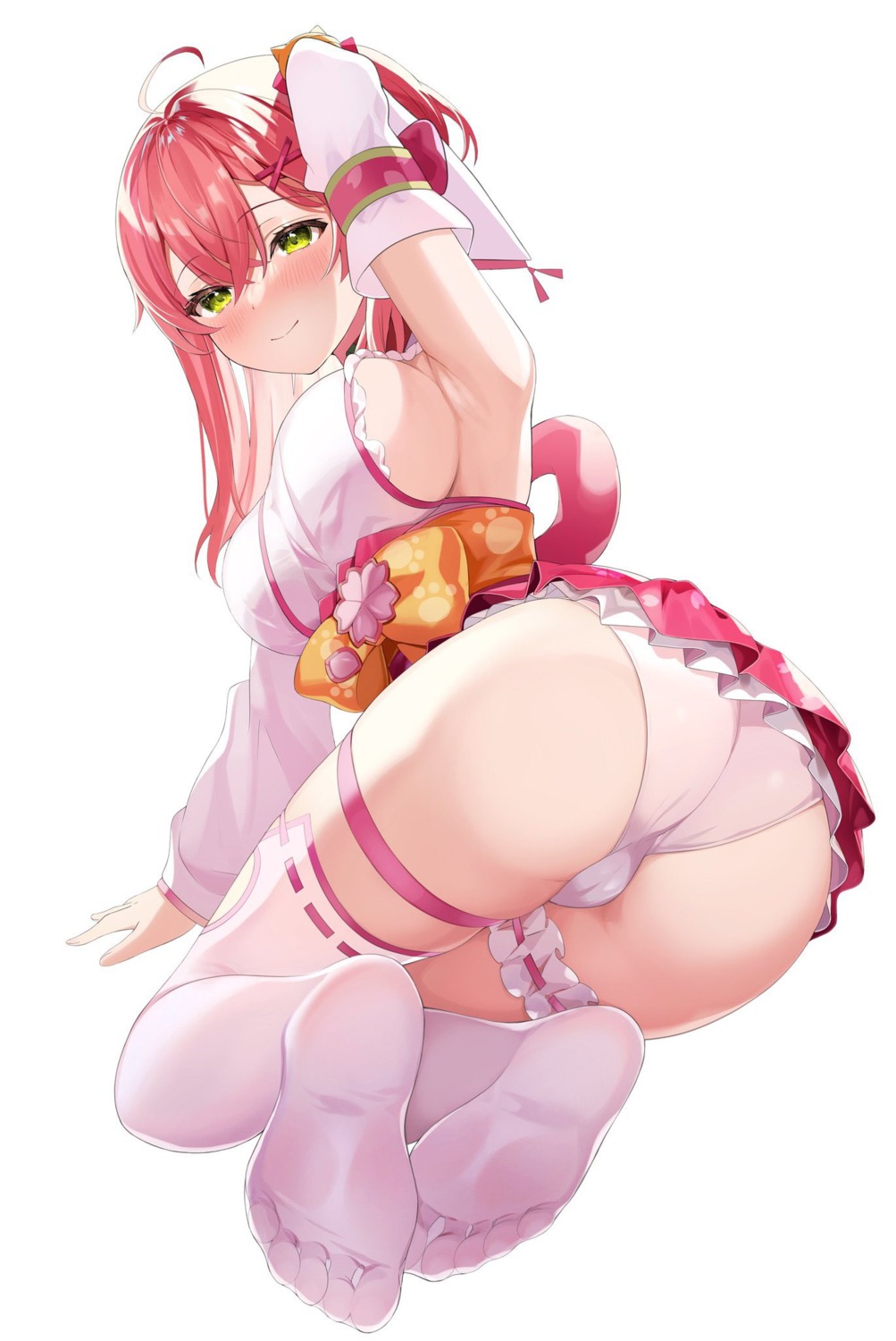 hololive japanese_clothes motsunuki pantsu sakura_miko