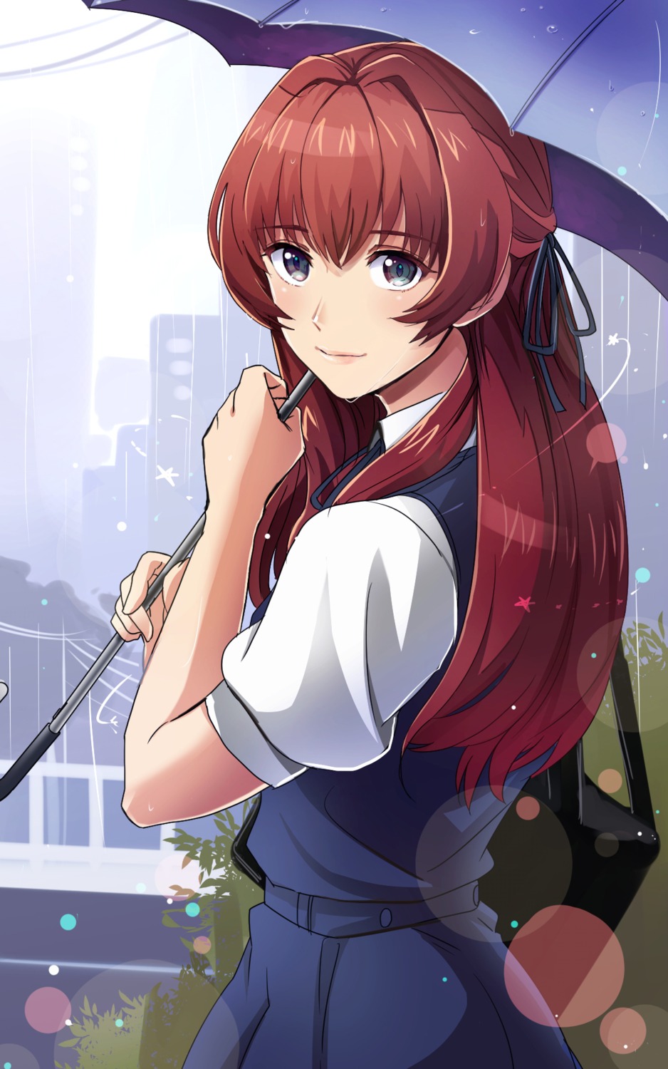 aonoesu seifuku umbrella