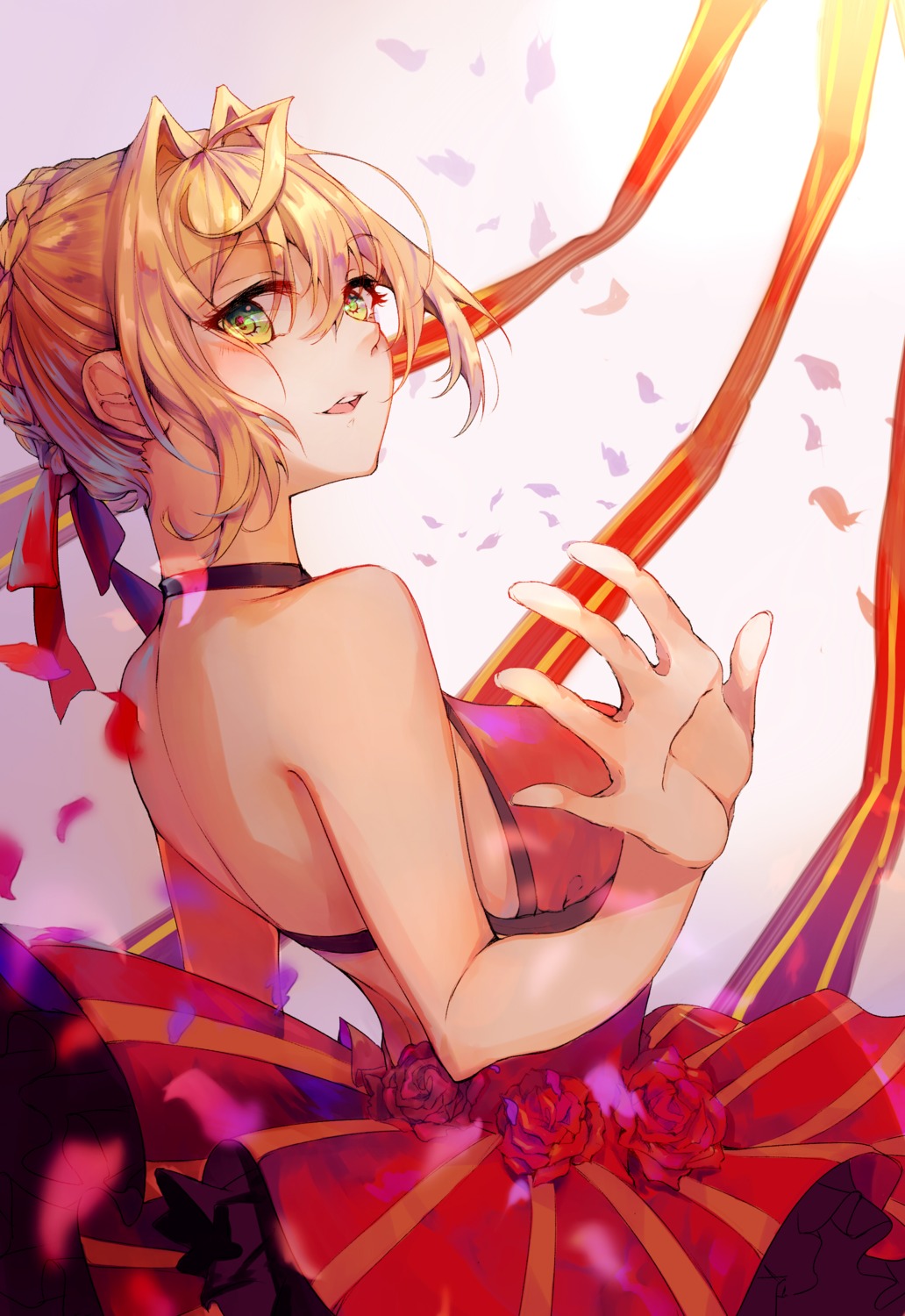 dress fate/extra fate/stay_night saber_extra sqbillfish