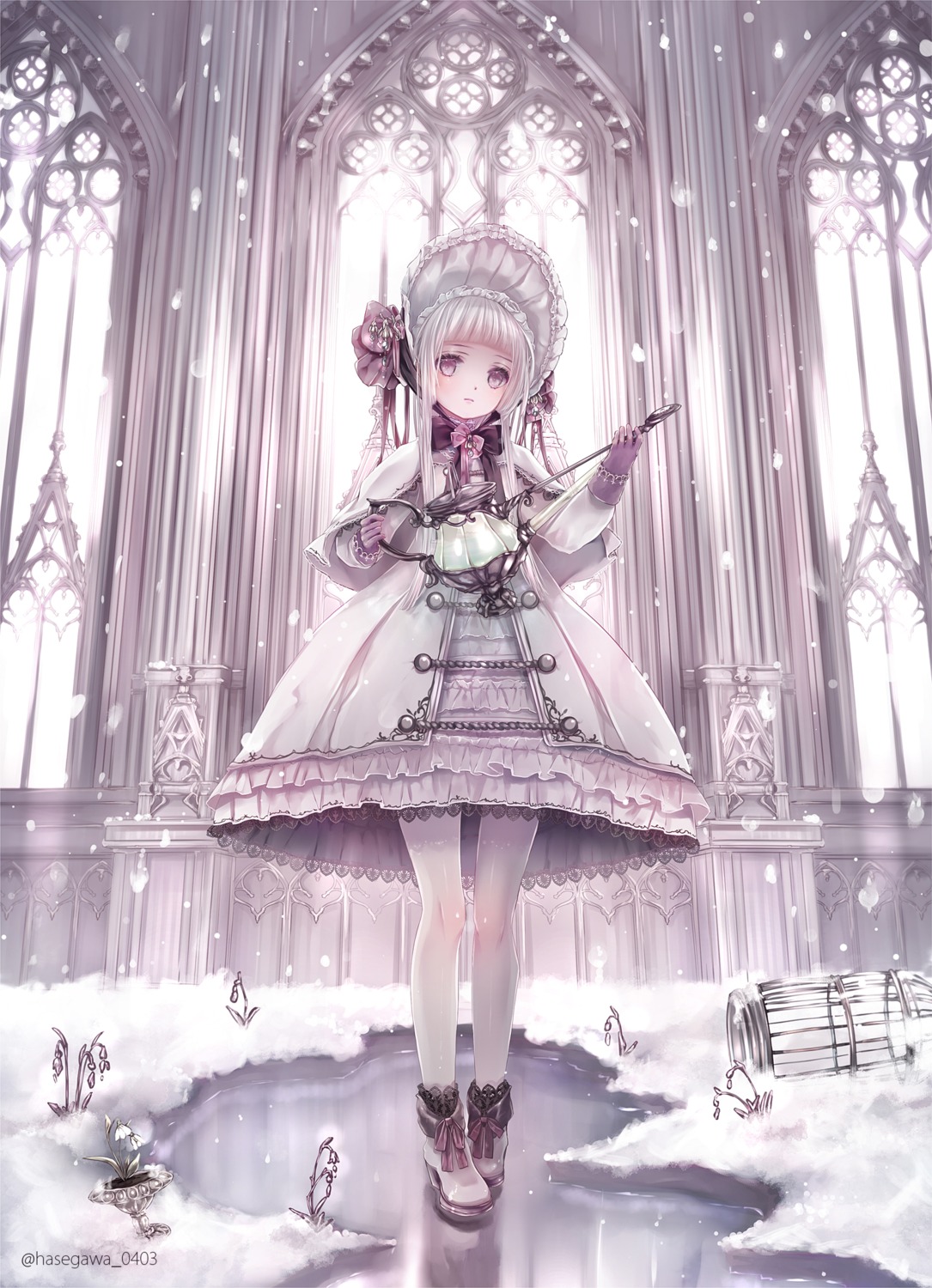 dress gothic_lolita hane_segawa lolita_fashion pantyhose