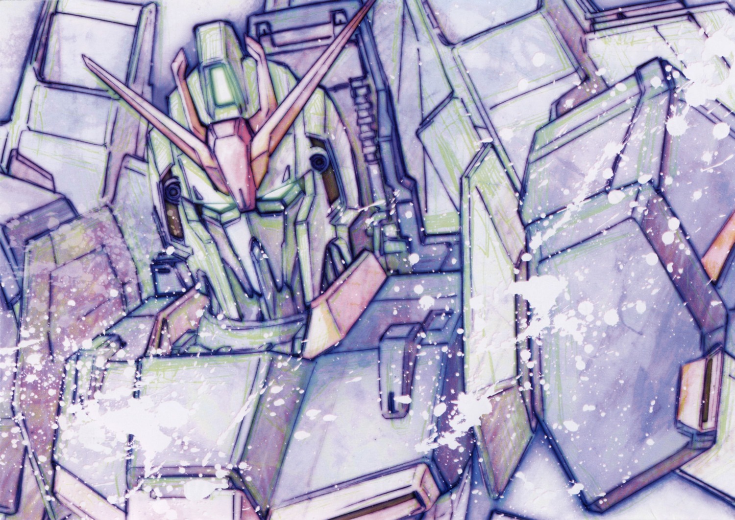 gundam katoki_hajime mecha zeta_gundam zeta_gundam_(mobile_suit)