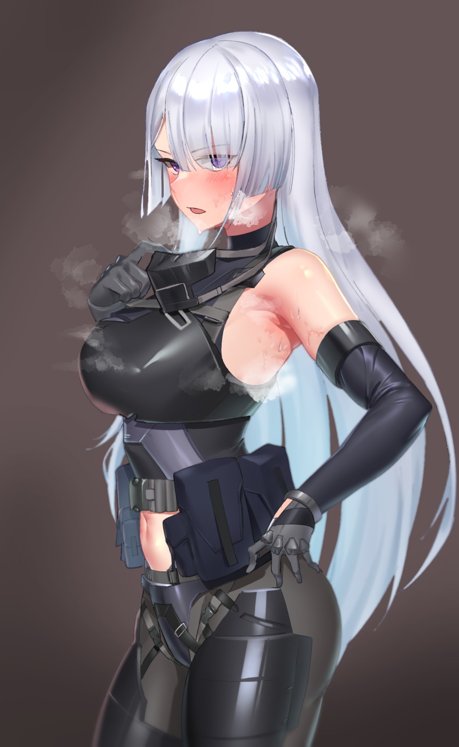 ak-15_(girls_frontline) armor bikini_armor girls_frontline pantyhose urrrt