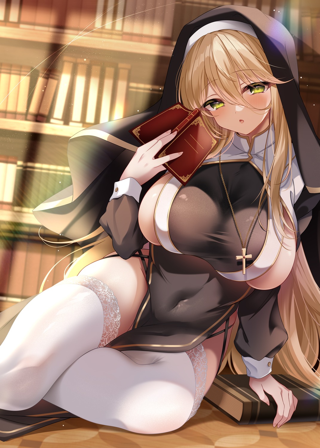 akatsuki_(aktk511) no_bra nun thighhighs