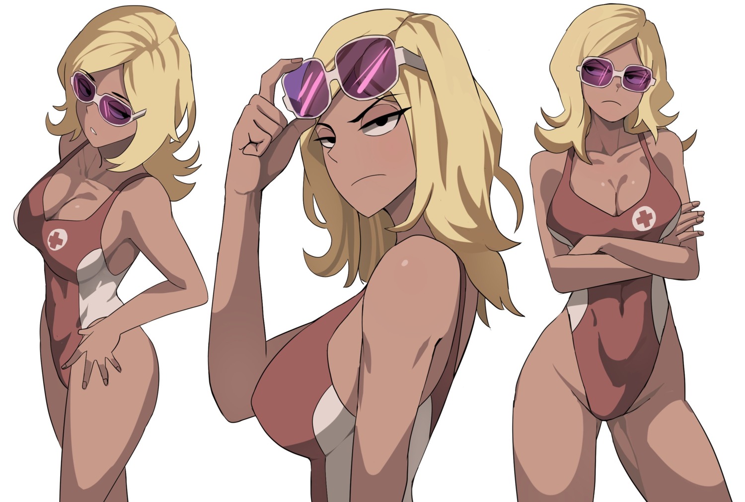 jourd4n kick_buttowski megane shannon_(kick_buttowski) swimsuits