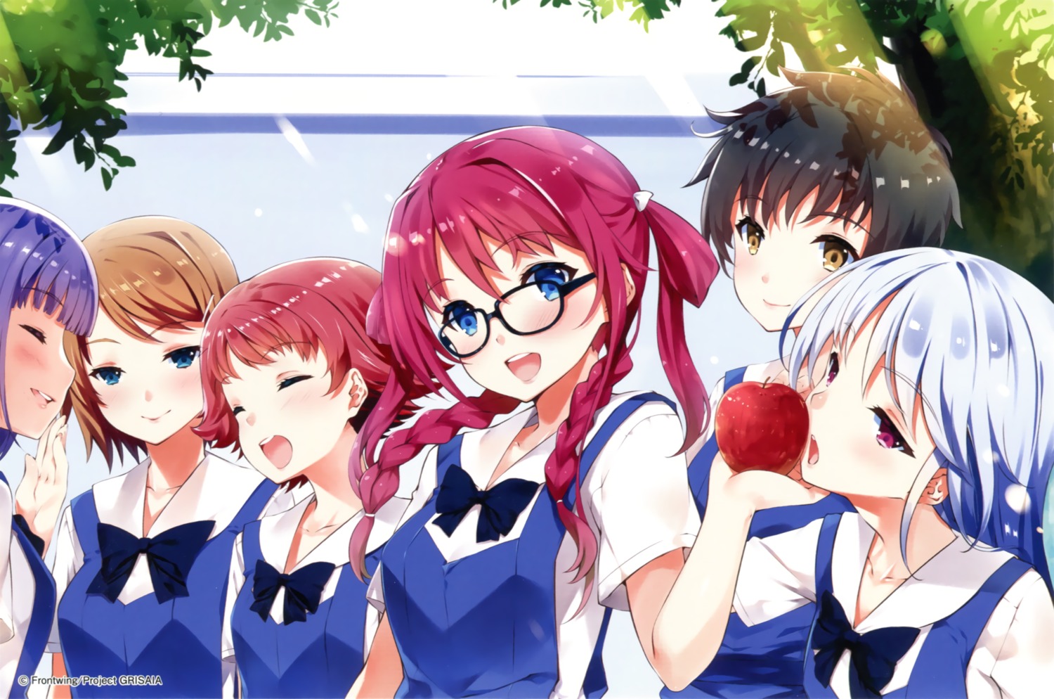 endcard grisaia grisaia_no_kajitsu megane seifuku tachibana_yuu