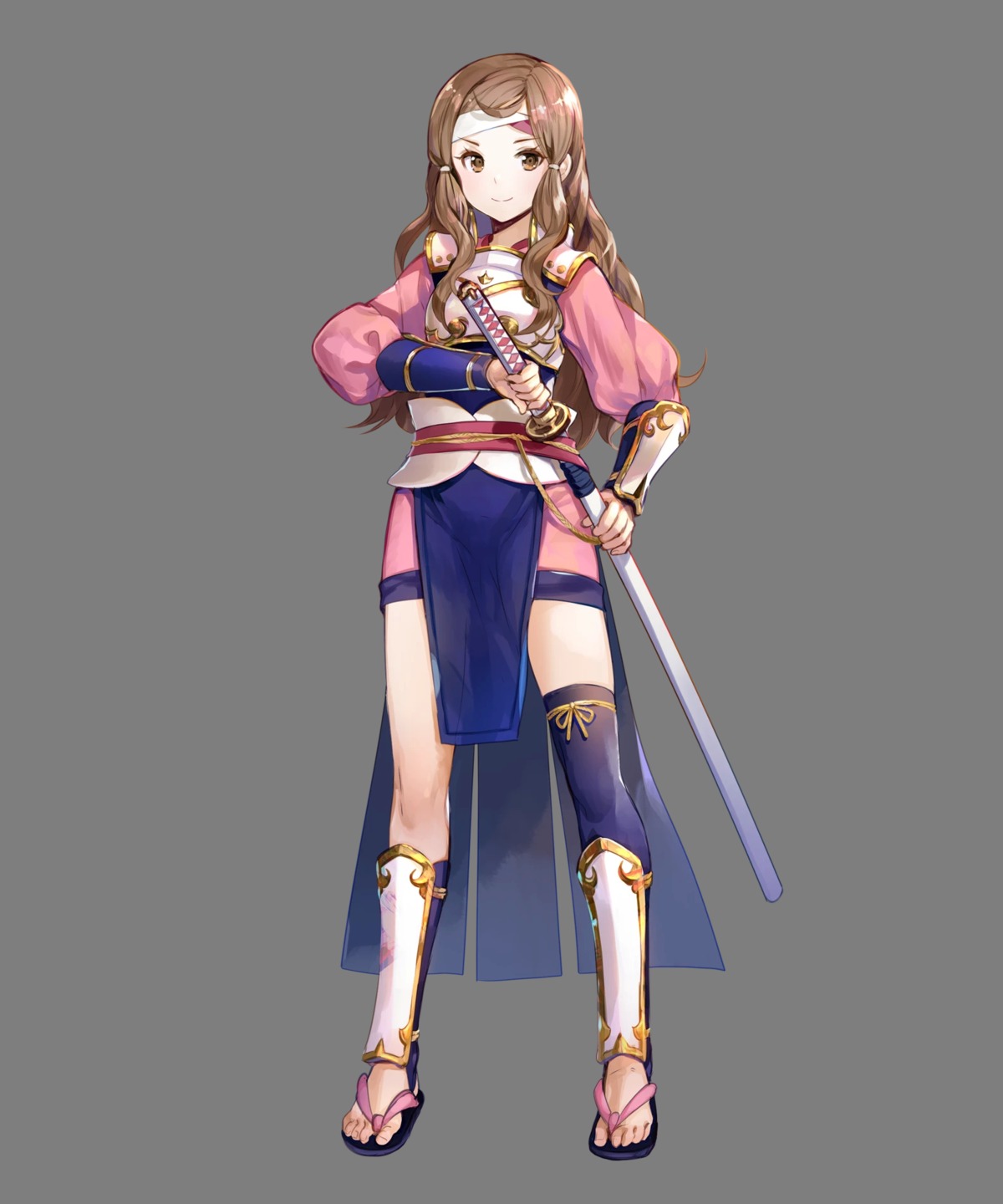 armor fire_emblem fire_emblem_heroes fire_emblem_if fuzichoko hana_(fire_emblem) japanese_clothes nintendo sword thighhighs transparent_png