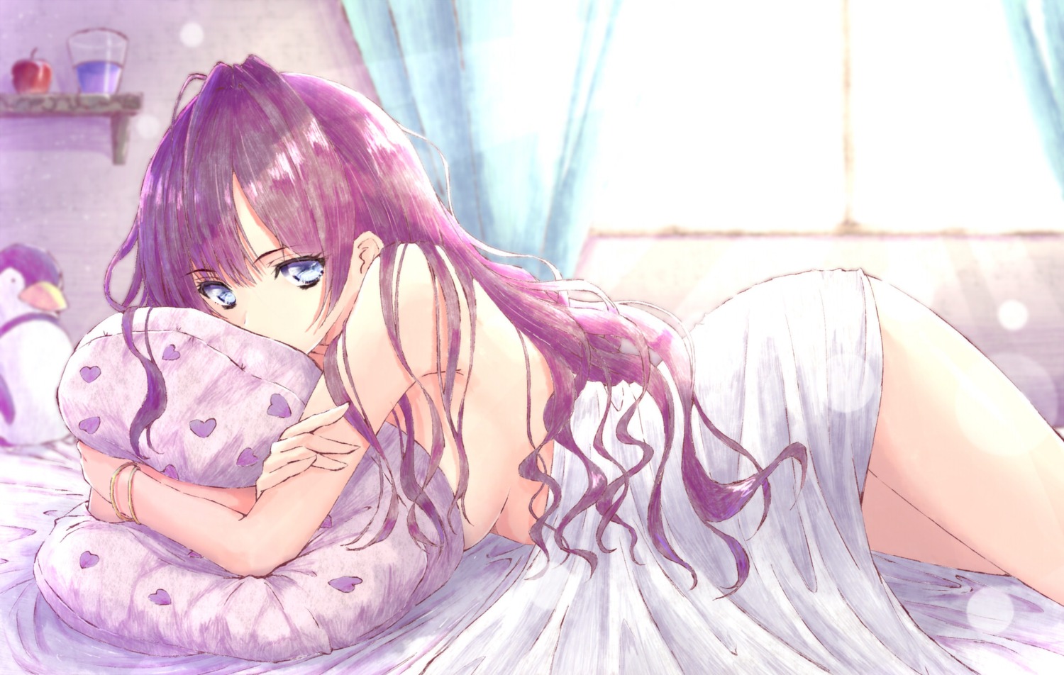 aramachi ichinose_shiki naked sheets the_idolm@ster the_idolm@ster_cinderella_girls