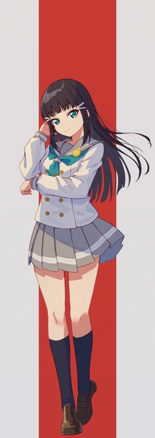 kurosawa_dia love_live!_sunshine!! macken seifuku skirt_lift