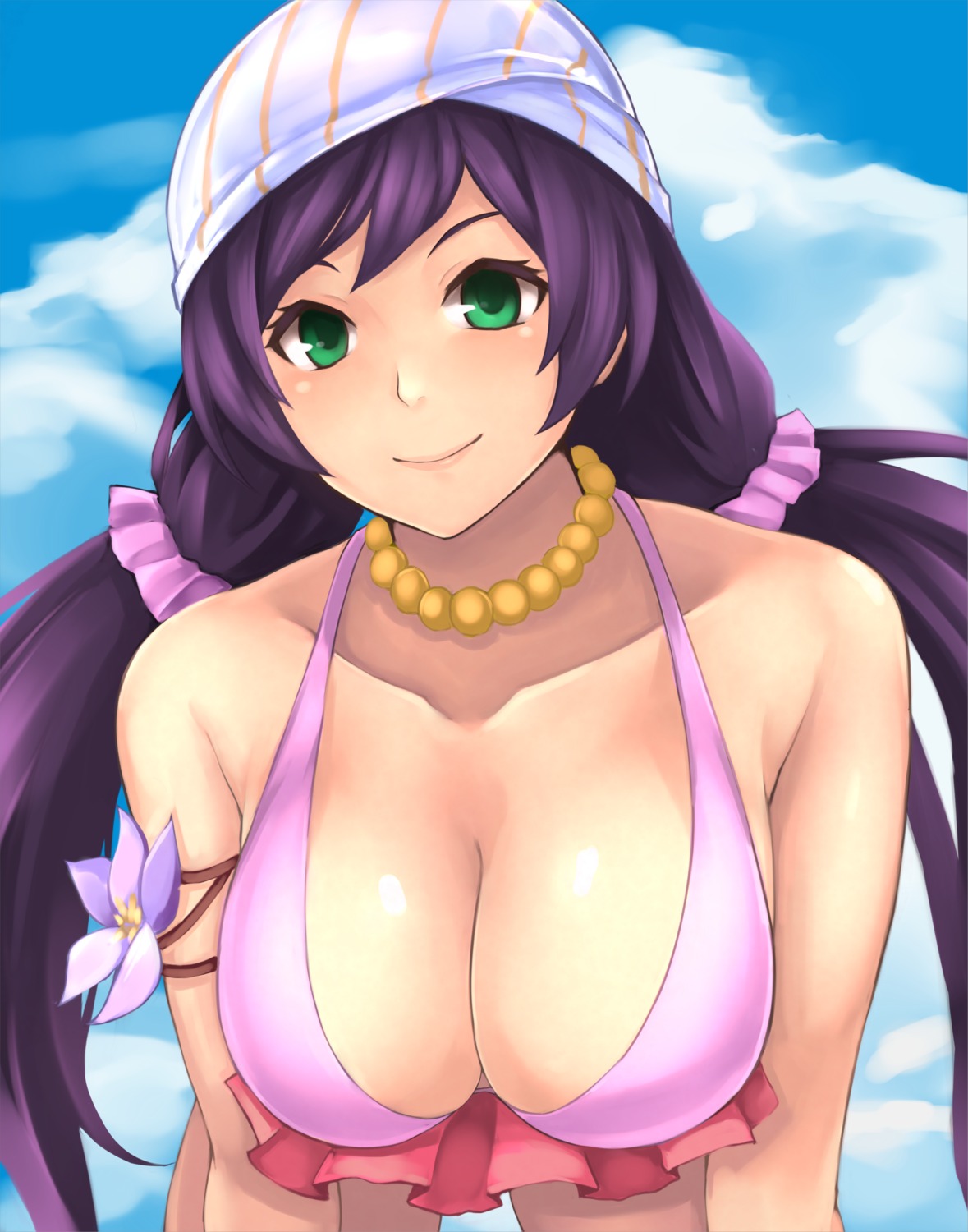 bikini_top cleavage love_live! swimsuits toujou_nozomi yashichii