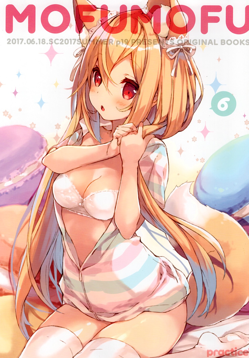 animal_ears bra cleavage milia_leclerc open_shirt p19 practice tail thighhighs