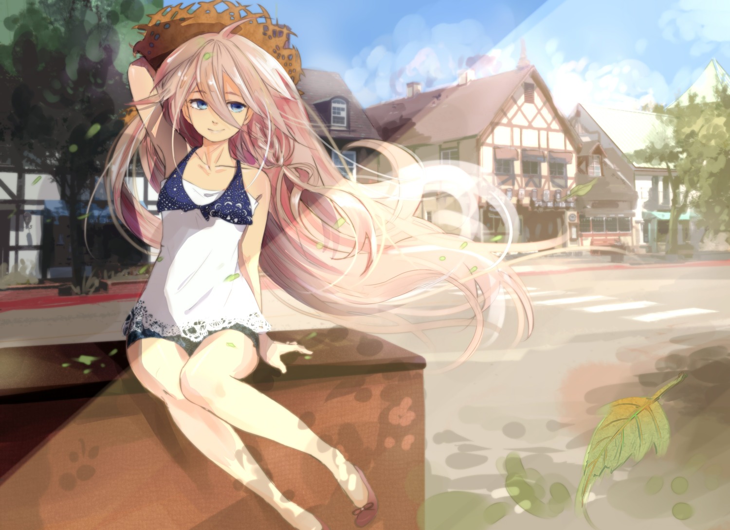 ia_(vocaloid) landscape moose swimsuits vocaloid