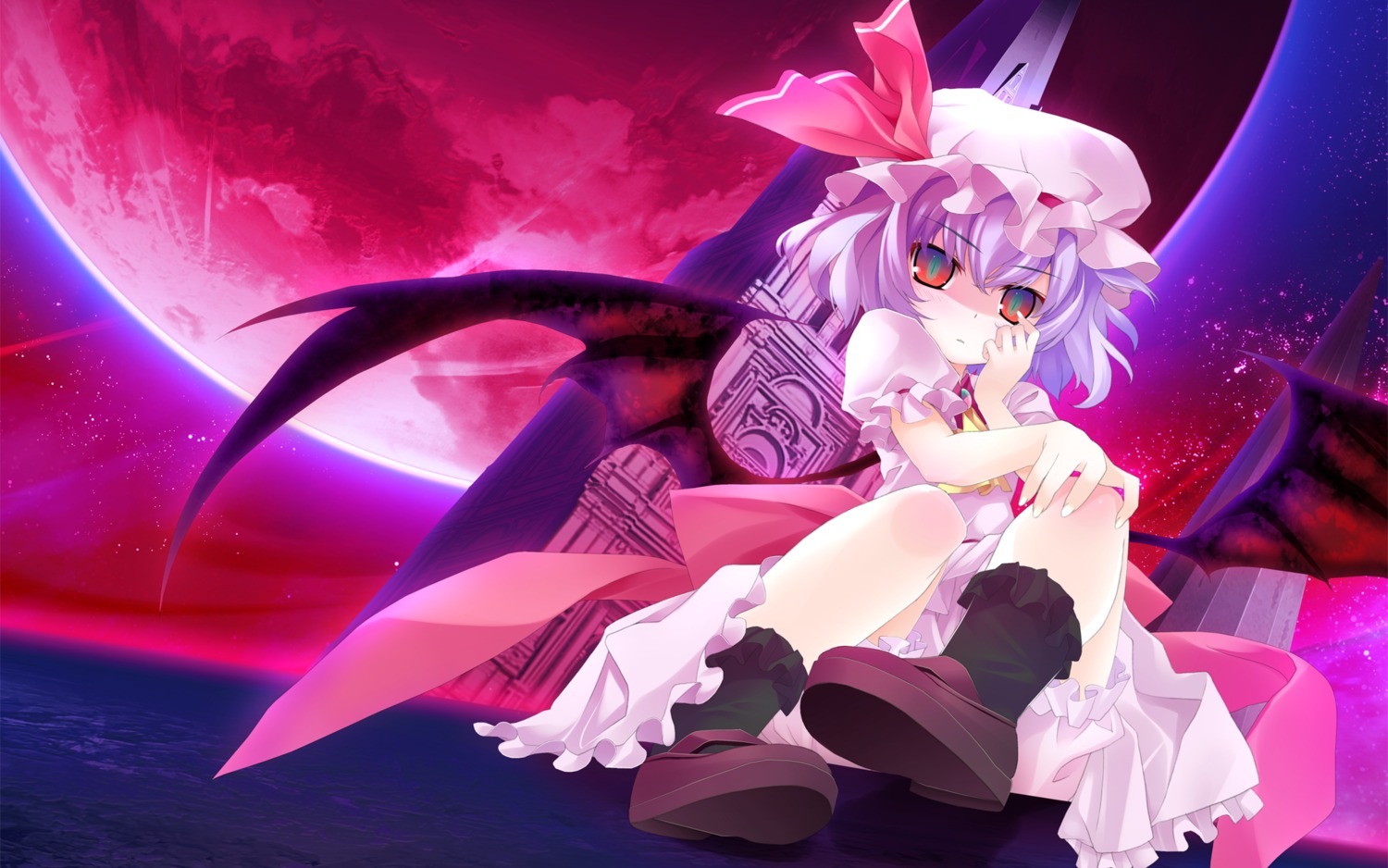 remilia_scarlet tororo touhou wallpaper wings