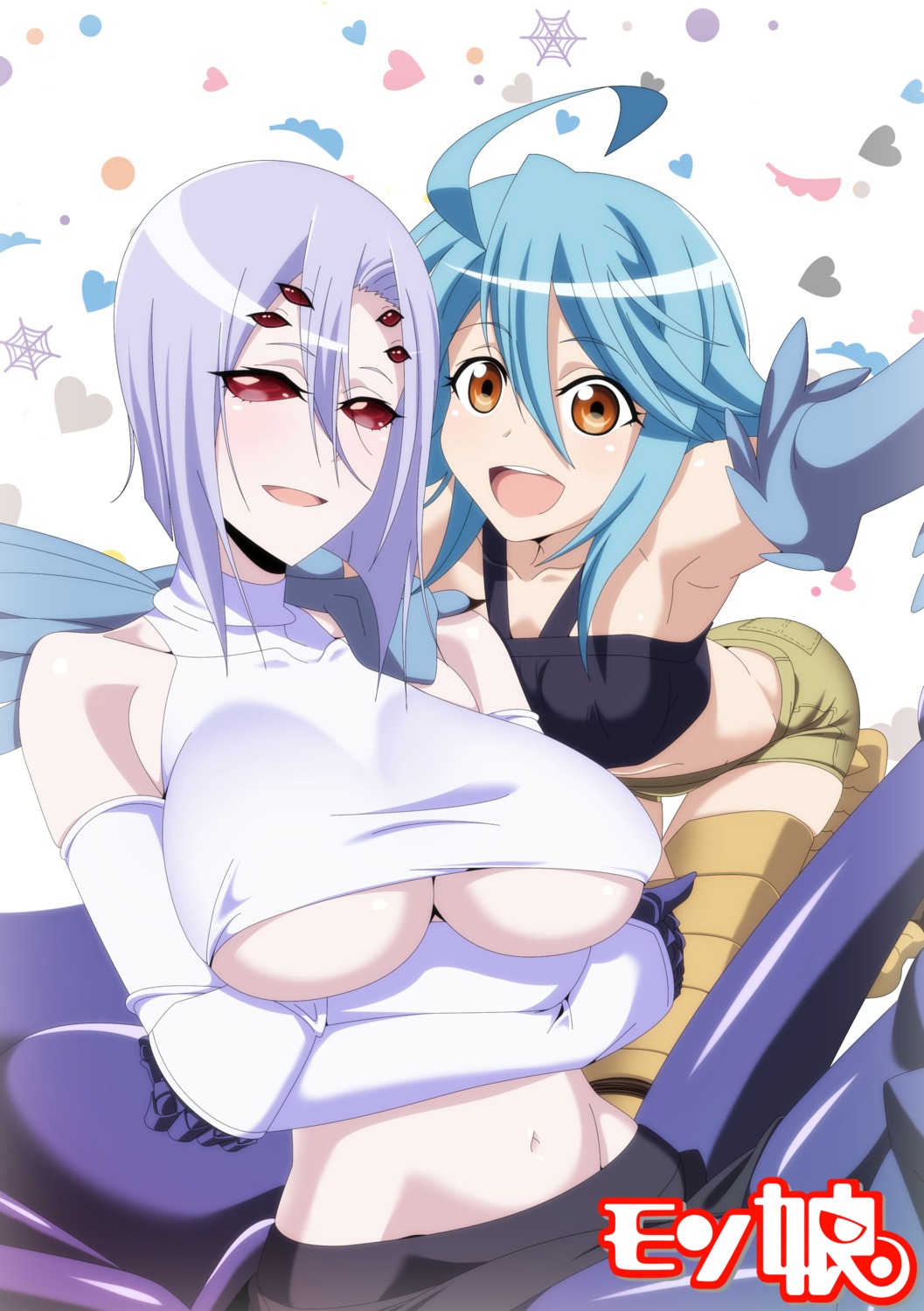 kagiyama_(clave) monster_girl monster_musume_no_iru_nichijou no_bra papi rachnera_arachnera underboob wings