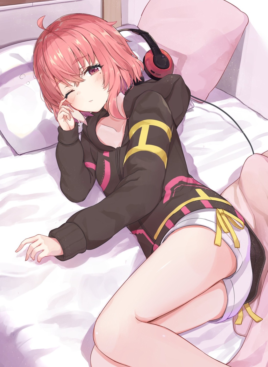 headphones nijisanji nijisanji_gamers racchi. sasaki_saku