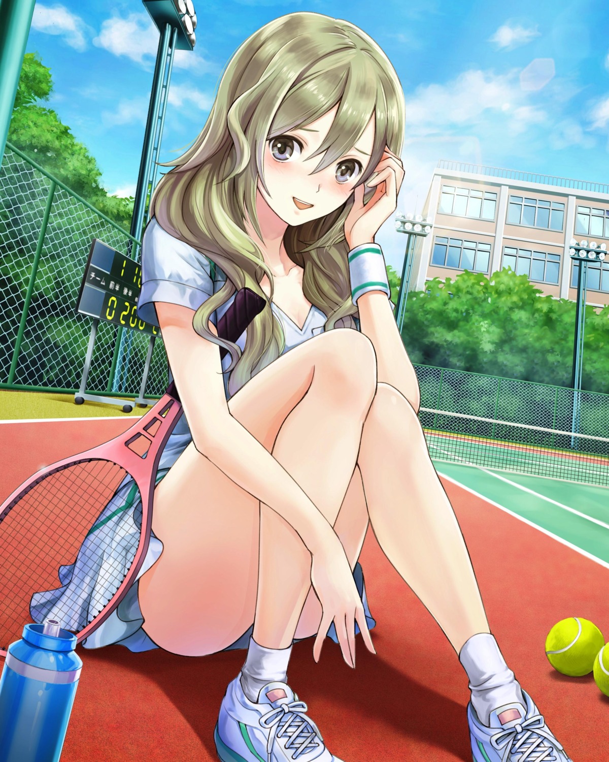 cleavage pantsu school_fanfare tennis