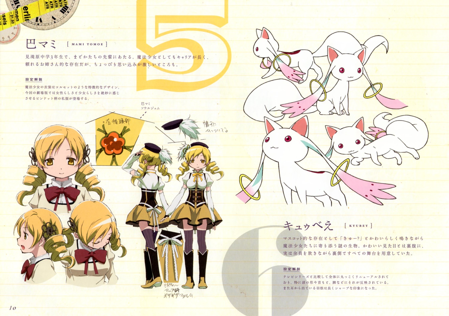 character_design gekijouban_puella_magi_madoka_magica kyubey puella_magi_madoka_magica seifuku thighhighs tomoe_mami