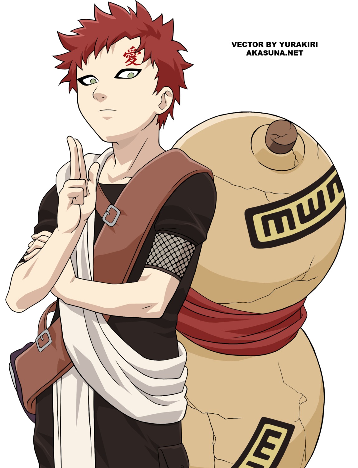 gaara male naruto vector_trace watermark