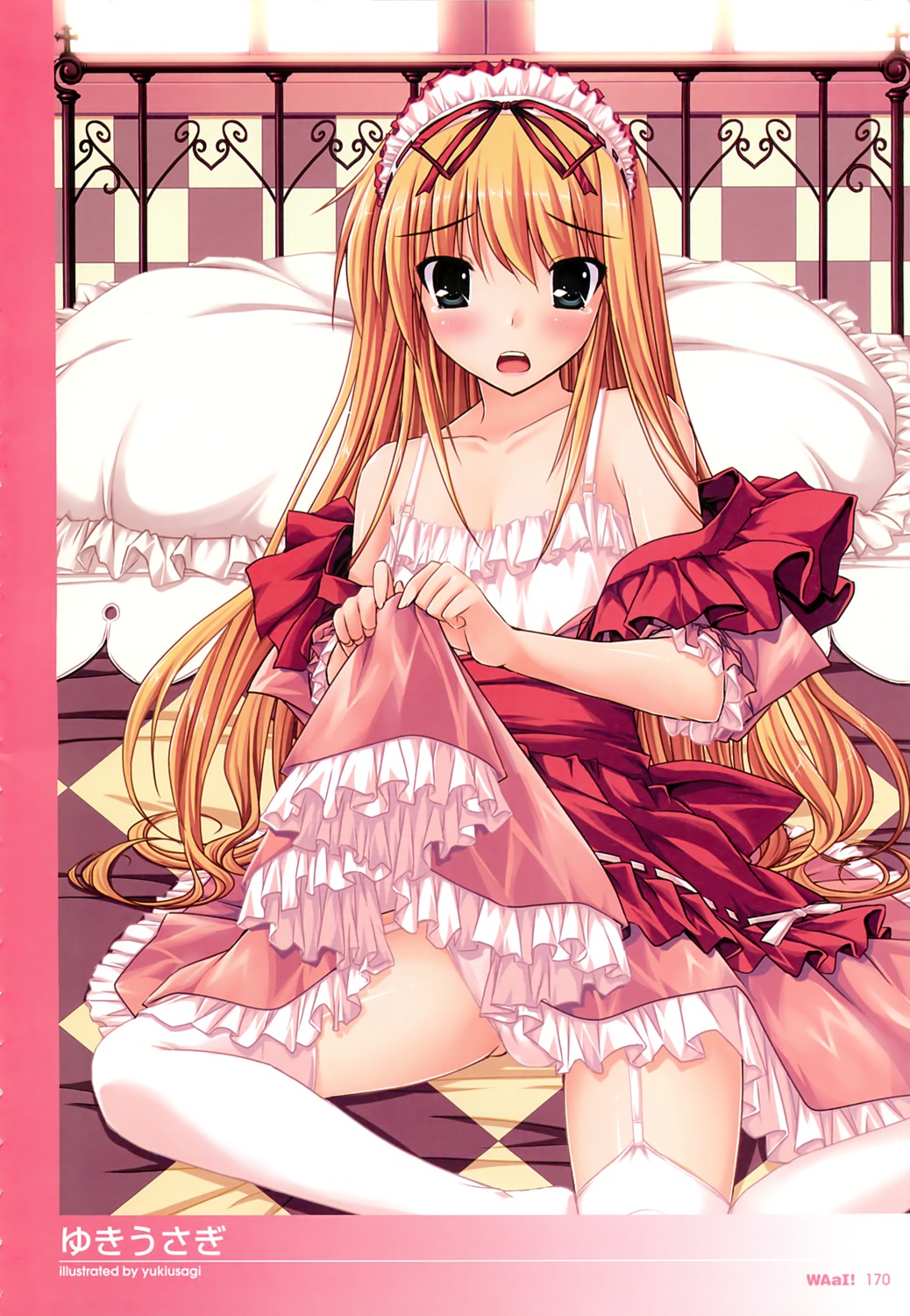 lolita_fashion pantsu skirt_lift stockings thighhighs trap yuki_usagi