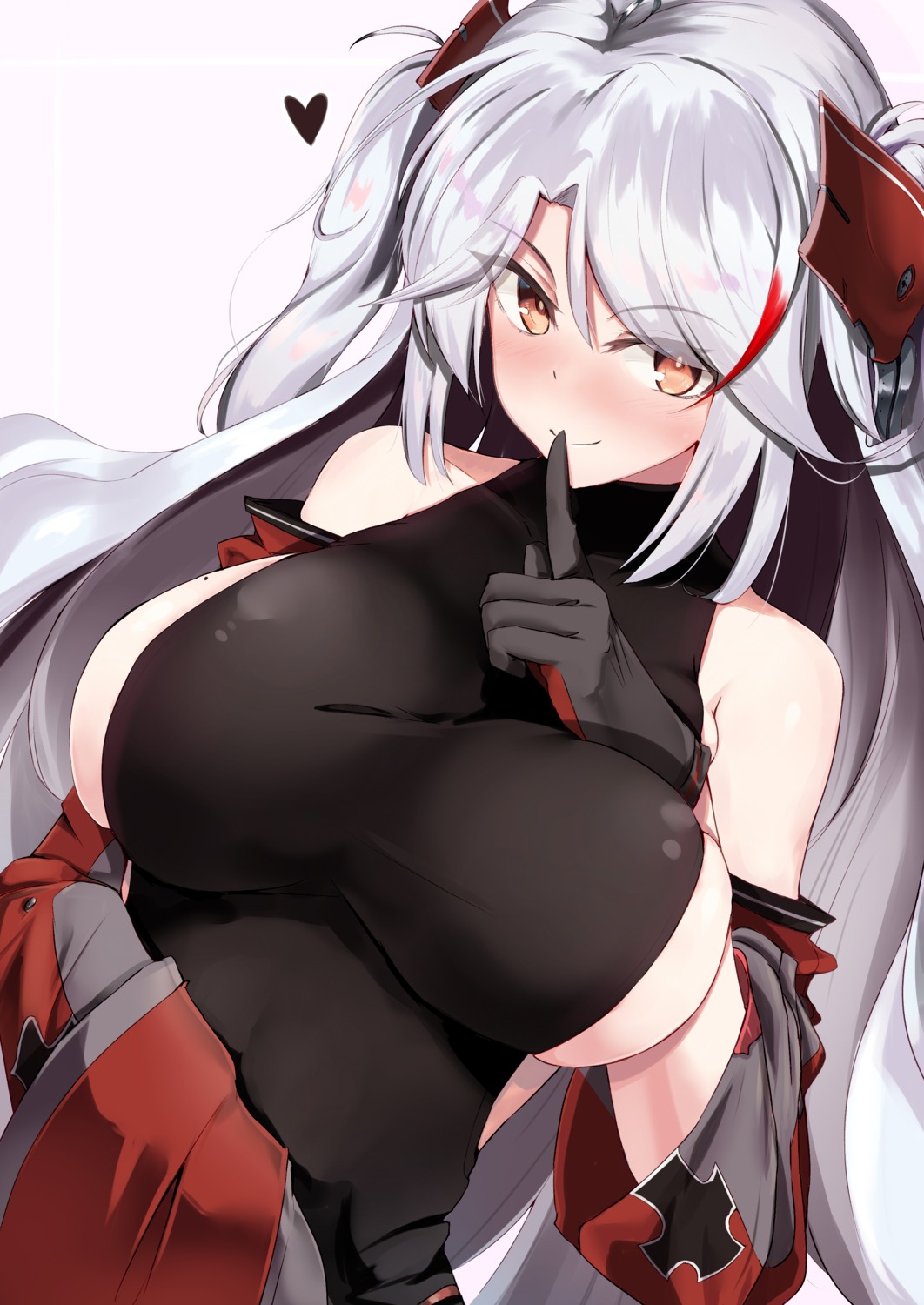 azur_lane breast_hold ninoude_(ninoude44) prinz_eugen_(azur_lane) uniform