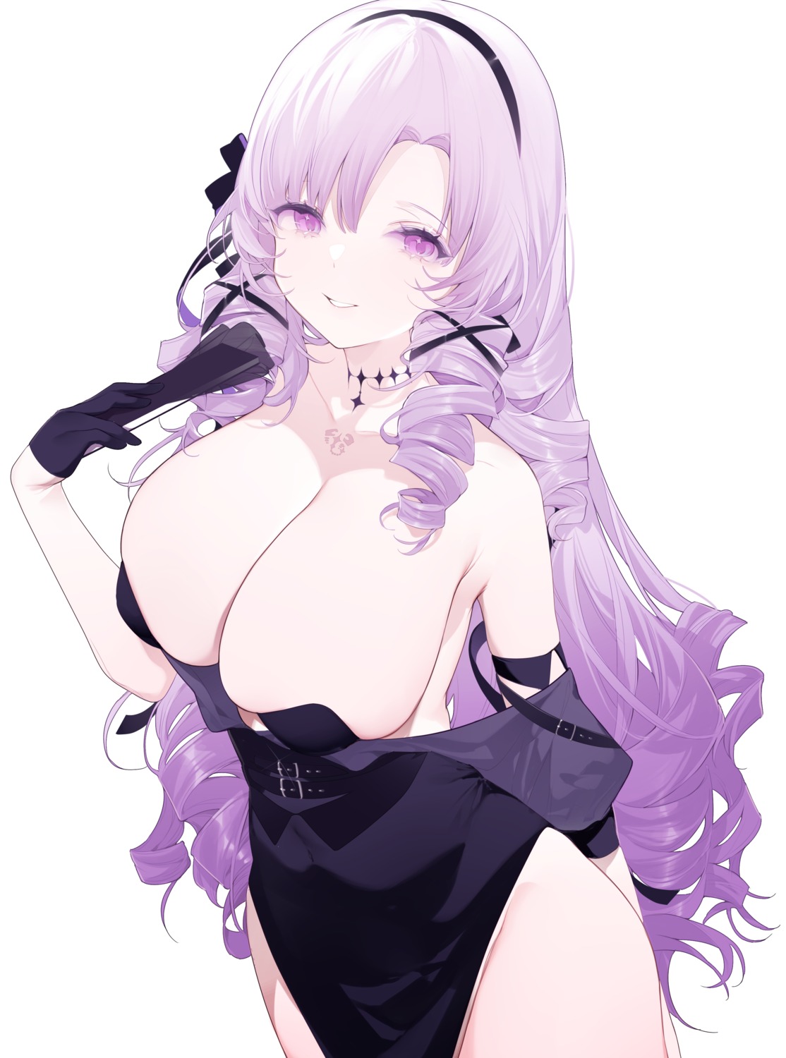 dress hyakumantenbara_salome miyuki_(miyuki0529) nijisanji no_bra tattoo