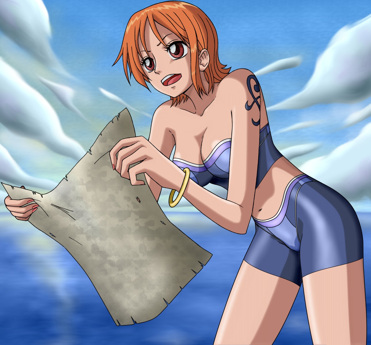 cleavage nami one_piece