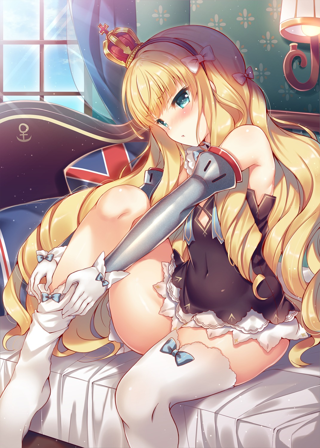 suzunone rena azur lane queen elizabeth (azur lane) thighhighs | #436860 |  yande.re