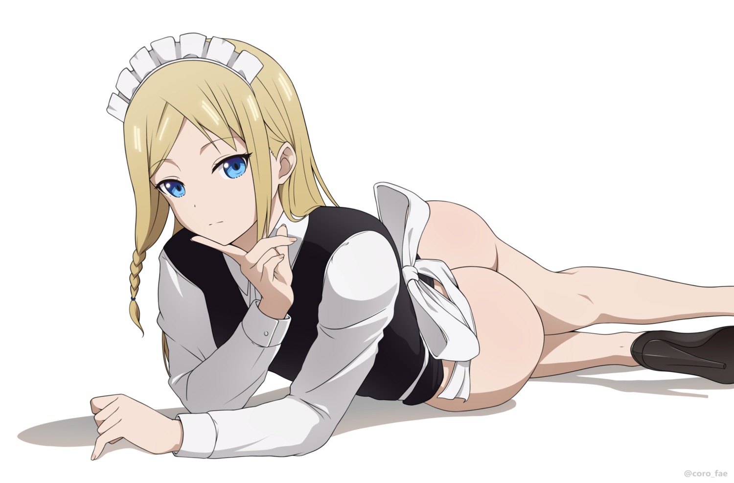 ass bottomless coro_fae hayasaka_ai kaguya-sama_wa_kokurasetai_~tensai-tachi_no_renai_zunousen~ maid