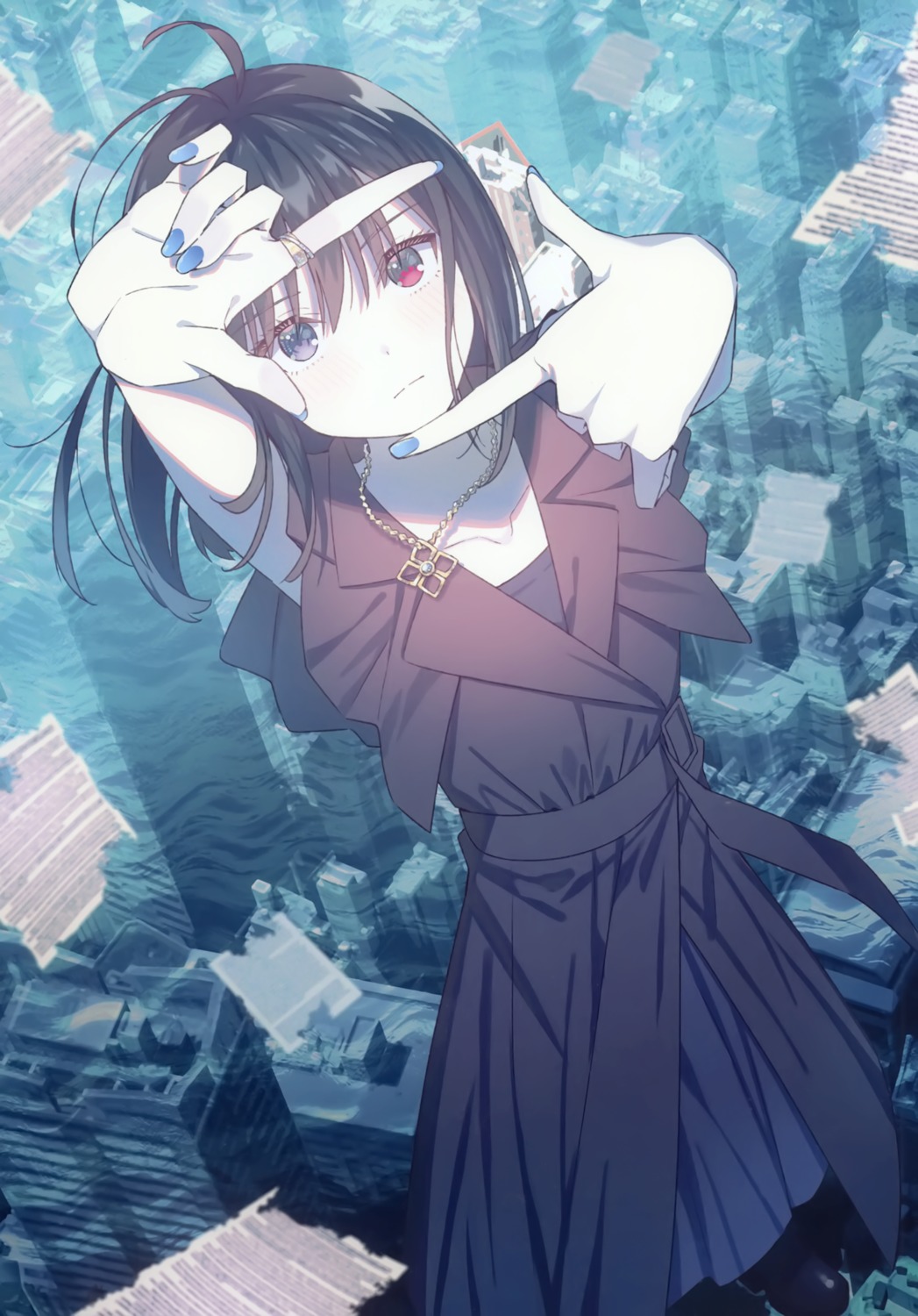 dress heterochromia k_case komizuki