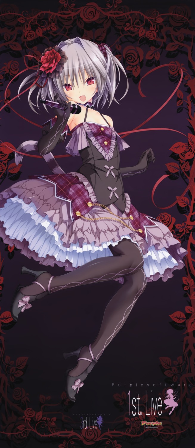 gothic_lolita hapymaher heels koku lolita_fashion naitou_maia purple_software