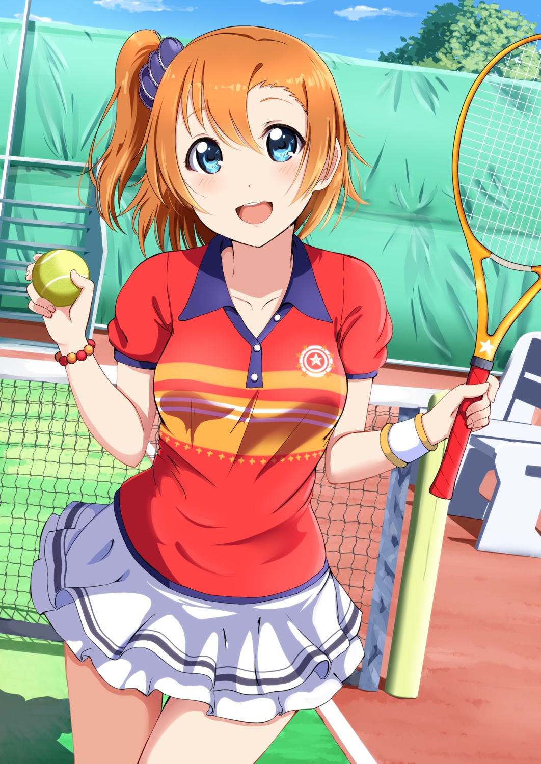 kousaka_honoka love_live! shiokazunoko tennis