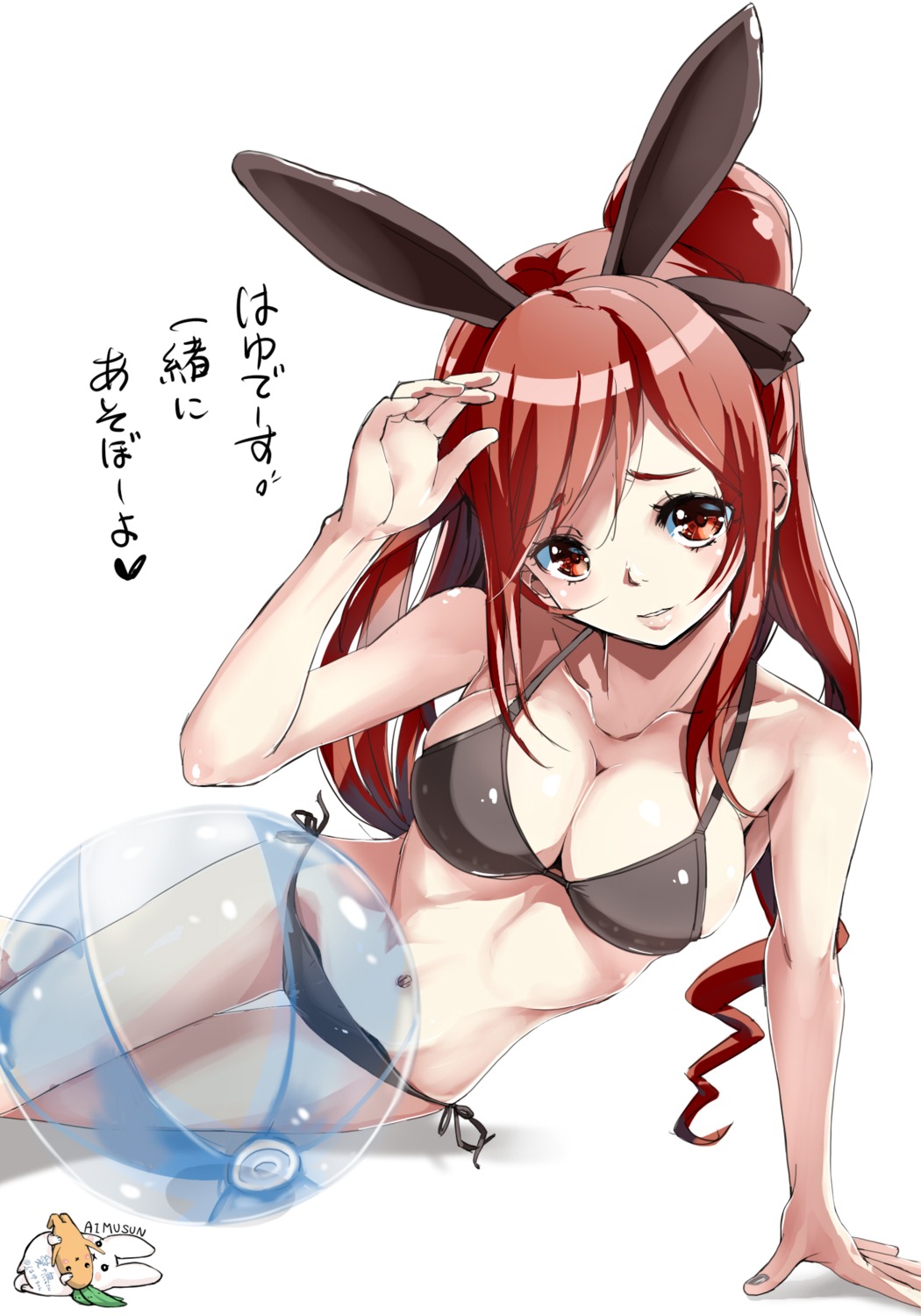 animal_ears bikini bunny_ears kntrs_(knyrs) swimsuits