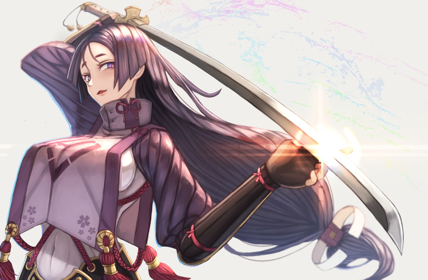 armor fate/grand_order minamoto_no_raikou_(fate/grand_order) sword tacch