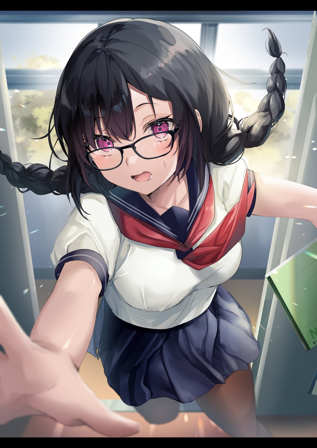 megane pantyhose seifuku yufou