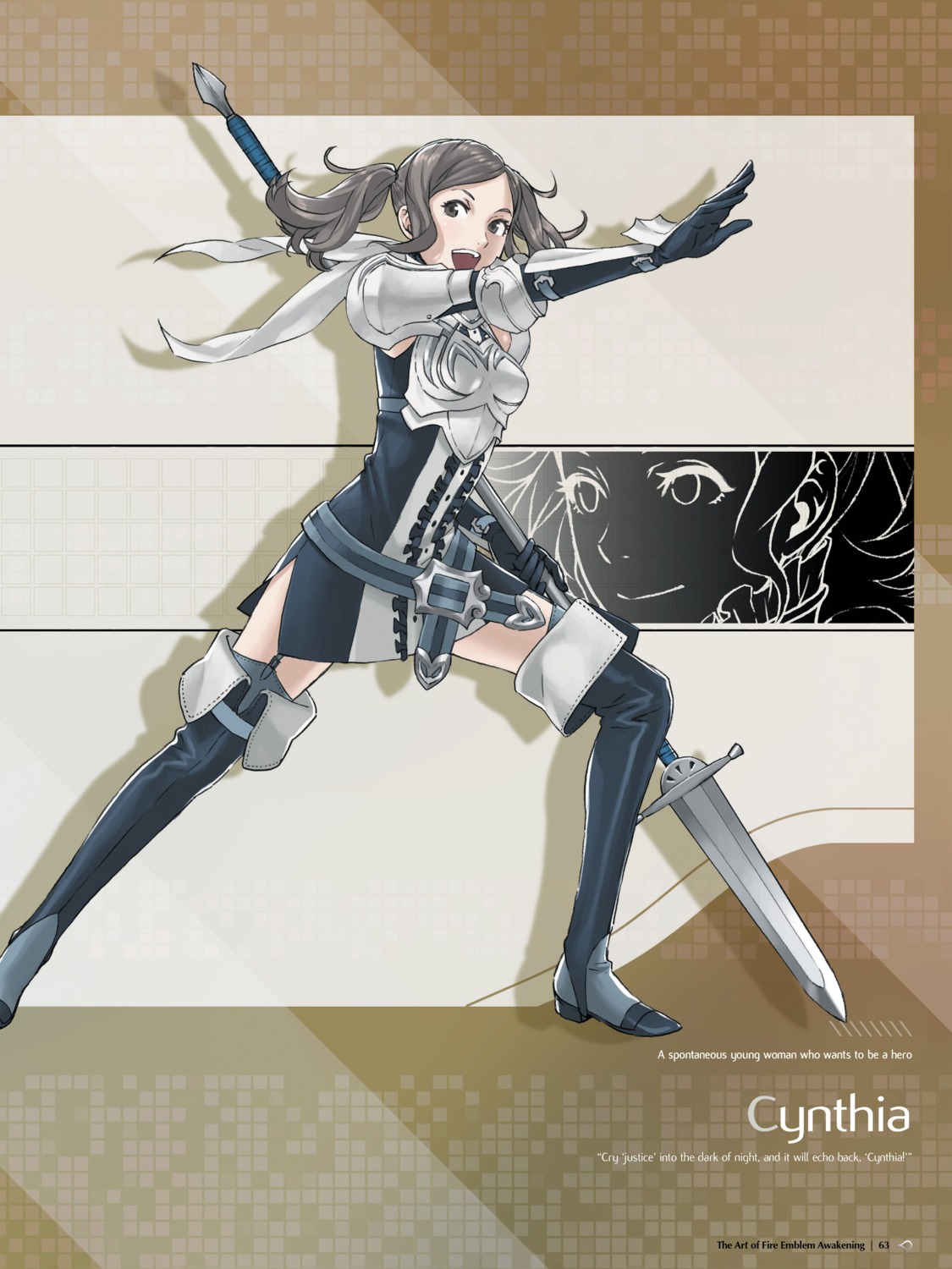 armor cynthia_(fire_emblem) fire_emblem fire_emblem_kakusei kozaki_yuusuke nintendo weapon