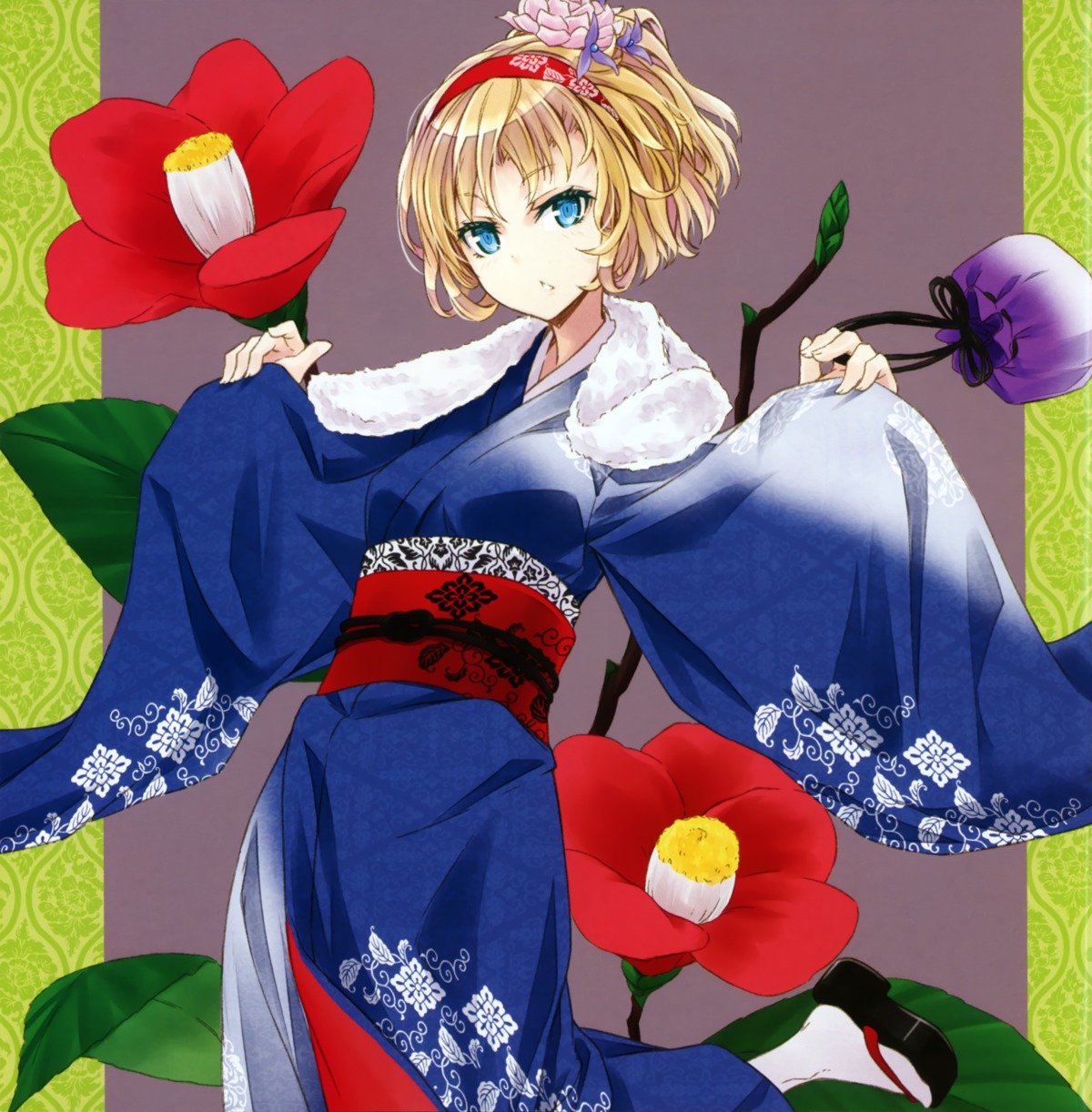 alice_margatroid japanese_clothes kimono nabeshima_tetsuhiro touhou