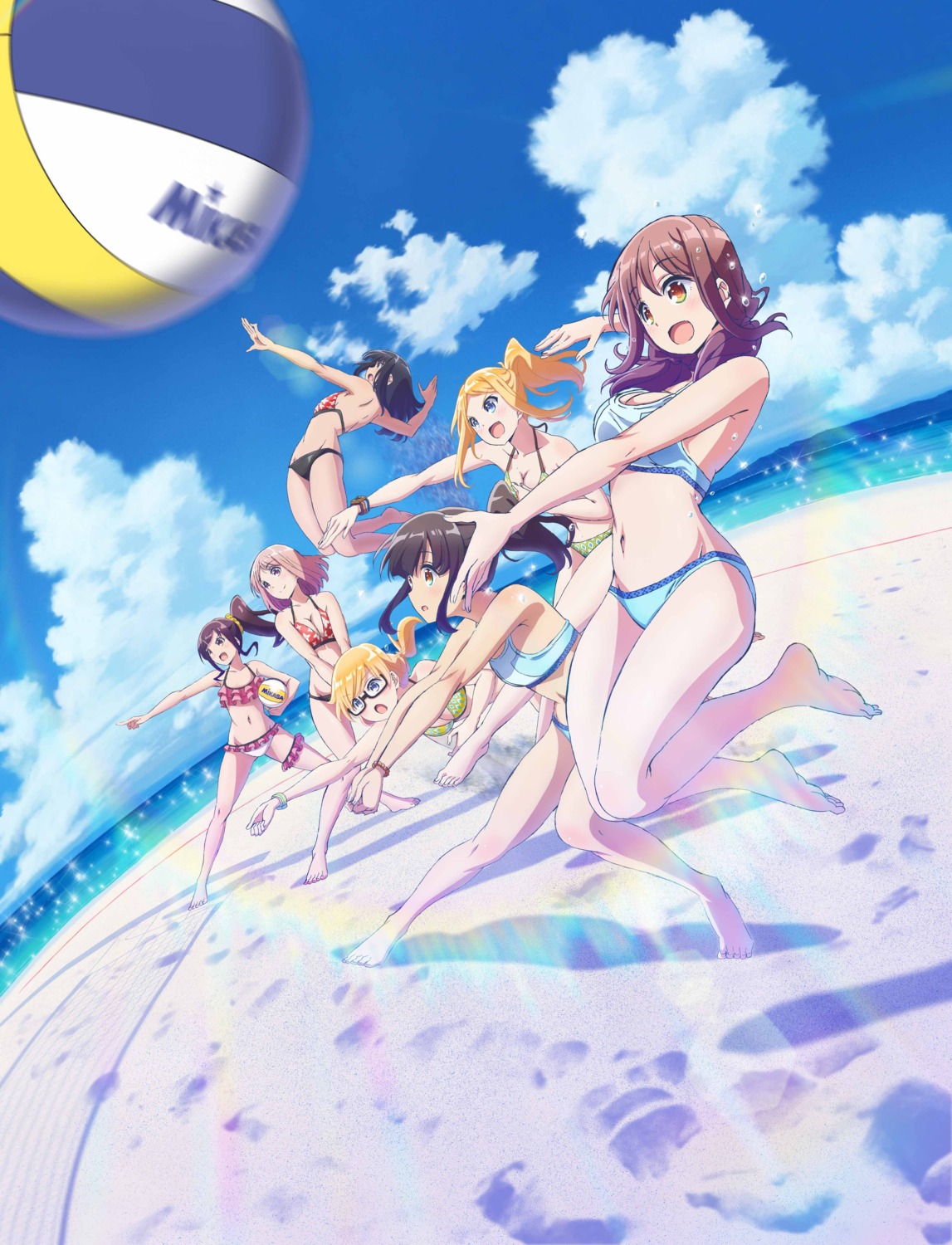 bikini cleavage harukana_receive higa_kanata megane ooshiro_akari oozora_haruka swimsuits tachibana_ayasa thomas_emiri thomas_kurea tooi_narumi