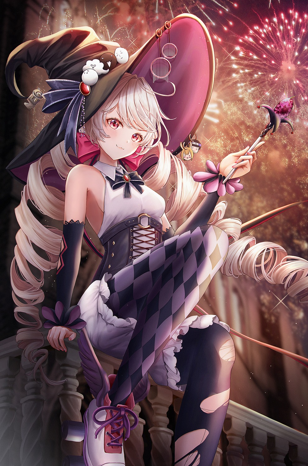 bloomers kottungyang pantyhose torn_clothes weapon witch
