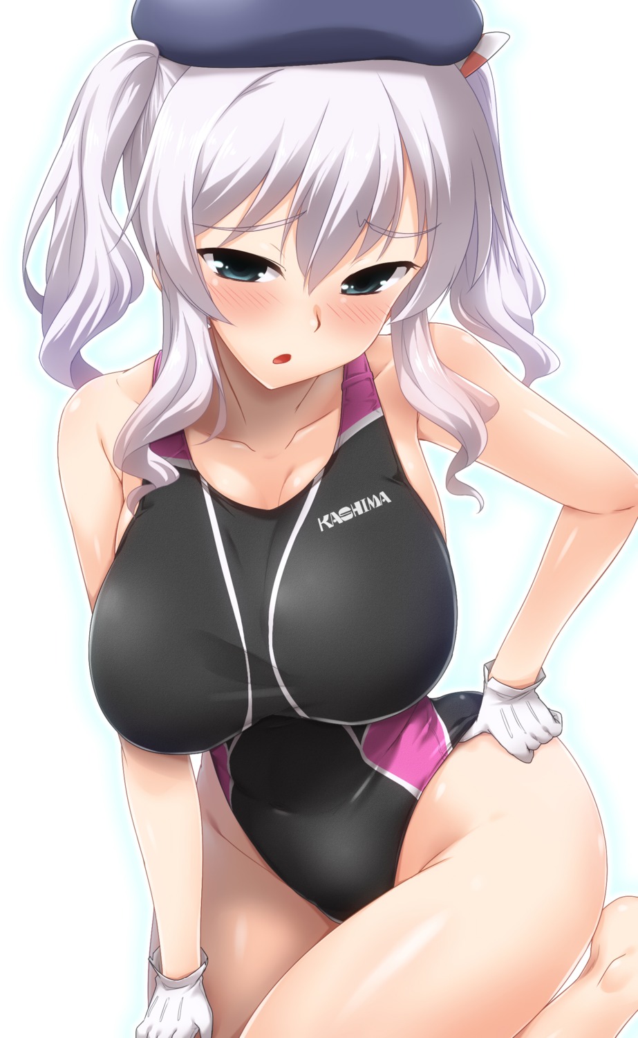 kantai_collection kashima_(kancolle) swimsuits yoshi_tama