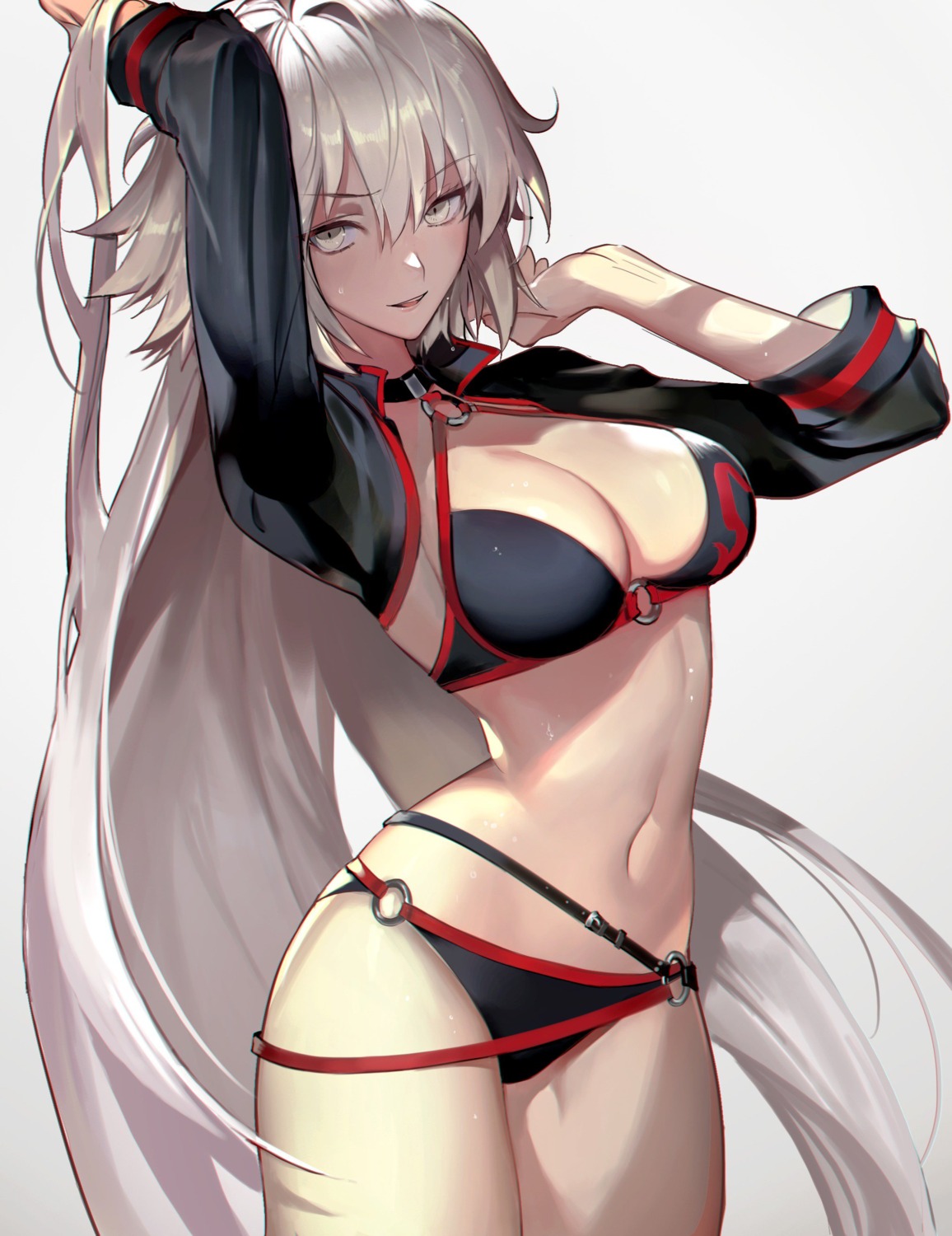 bikini cleavage fate/grand_order jeanne_d'arc jeanne_d'arc_(alter)_(fate) shycocoa swimsuits