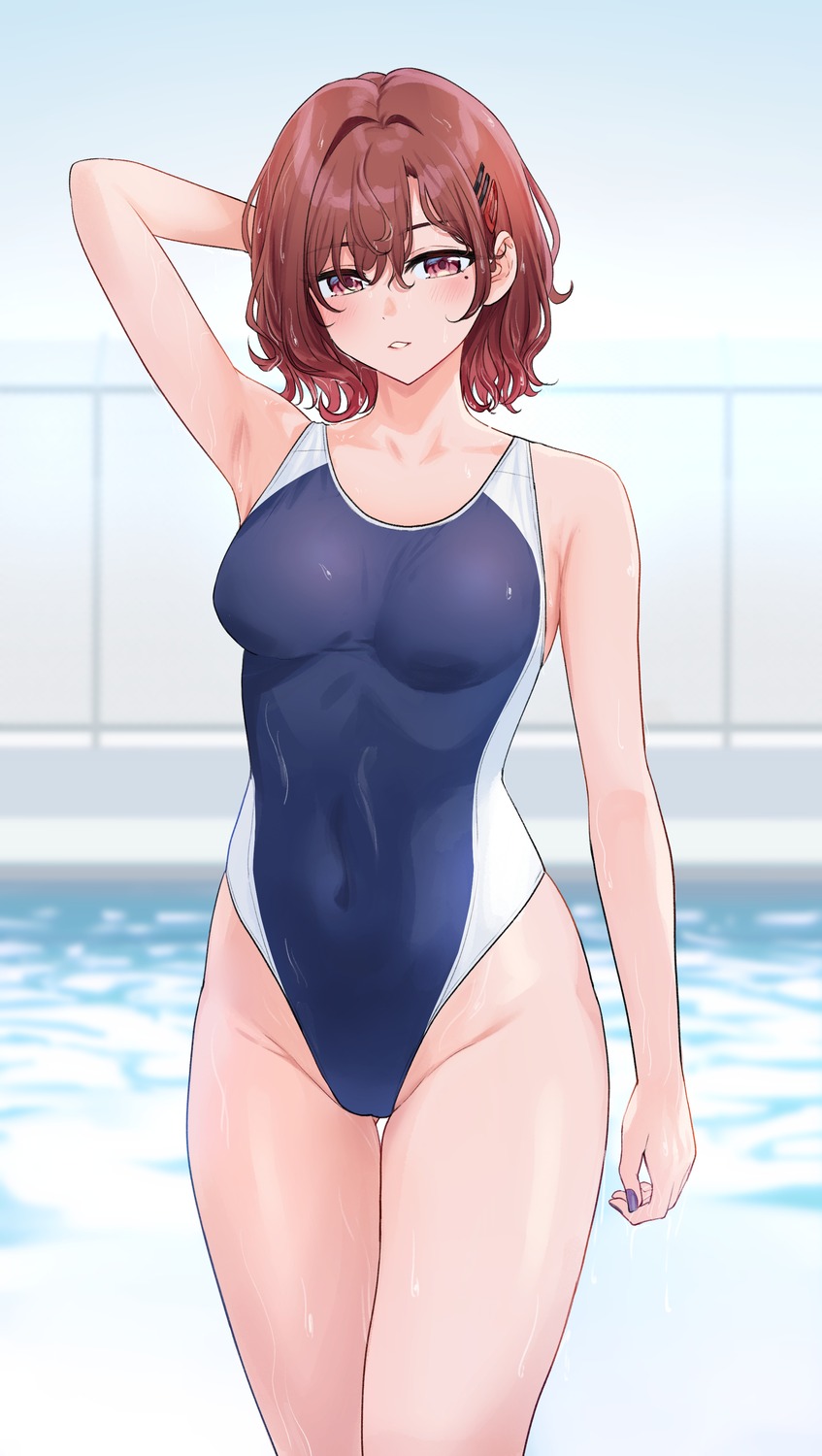 higuchi_madoka nonbire swimsuits the_idolm@ster the_idolm@ster_shiny_colors wet