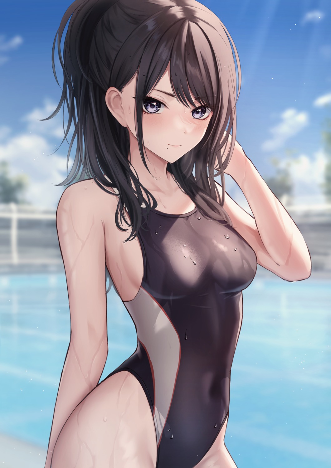 kazano_hiori marinesnow swimsuits the_idolm@ster the_idolm@ster_shiny_colors wet