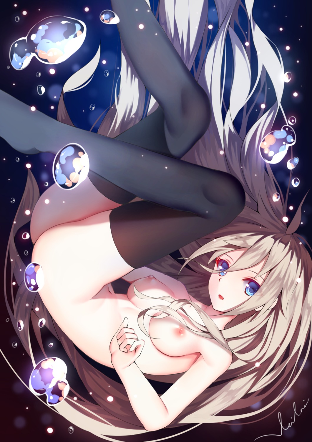 ass ia_(vocaloid) naked nipples thighhighs veilrain vocaloid