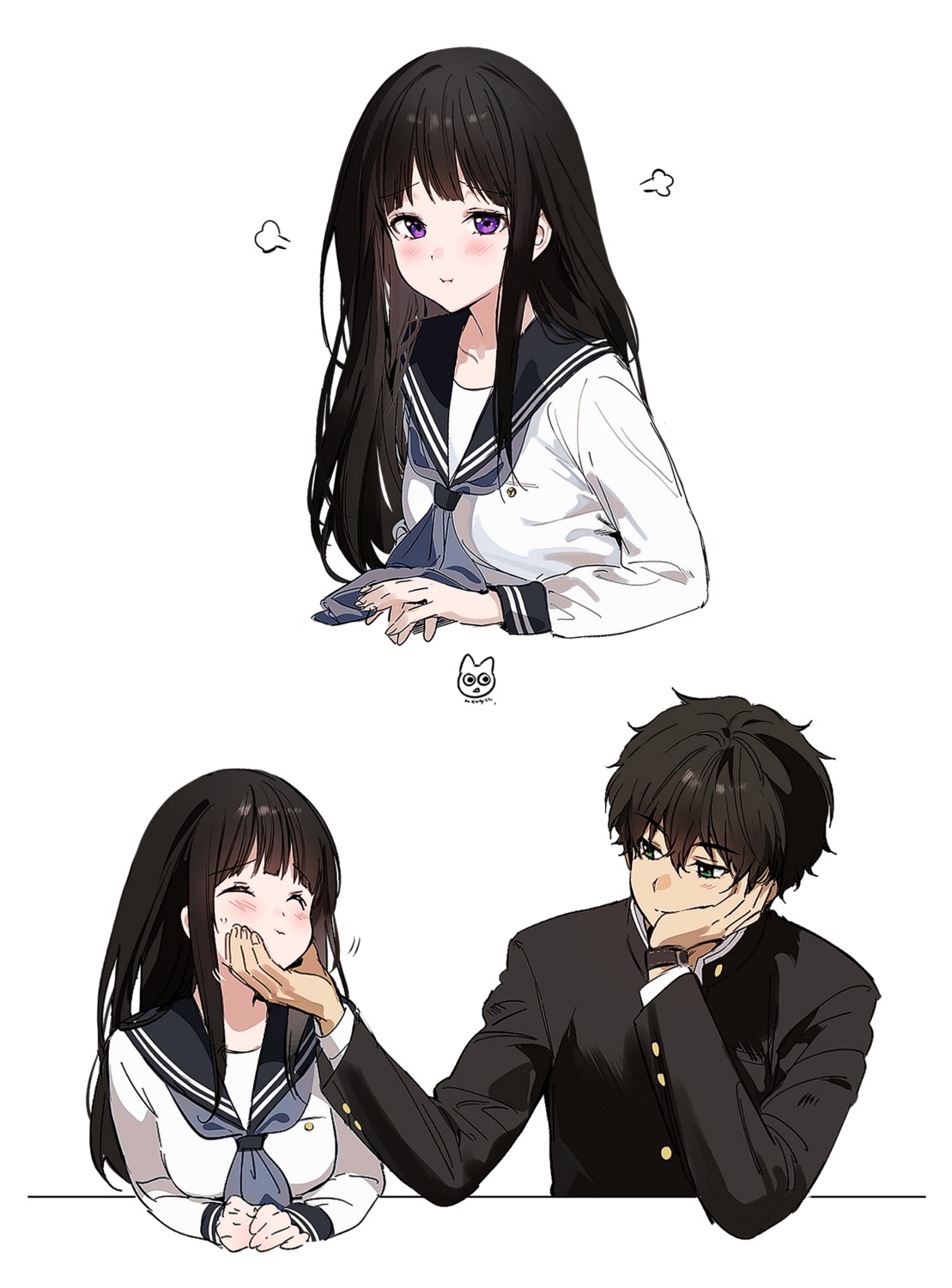 mery (yangmalgage) hyouka chitanda eru oreki houtarou seifuku | #920982 ...