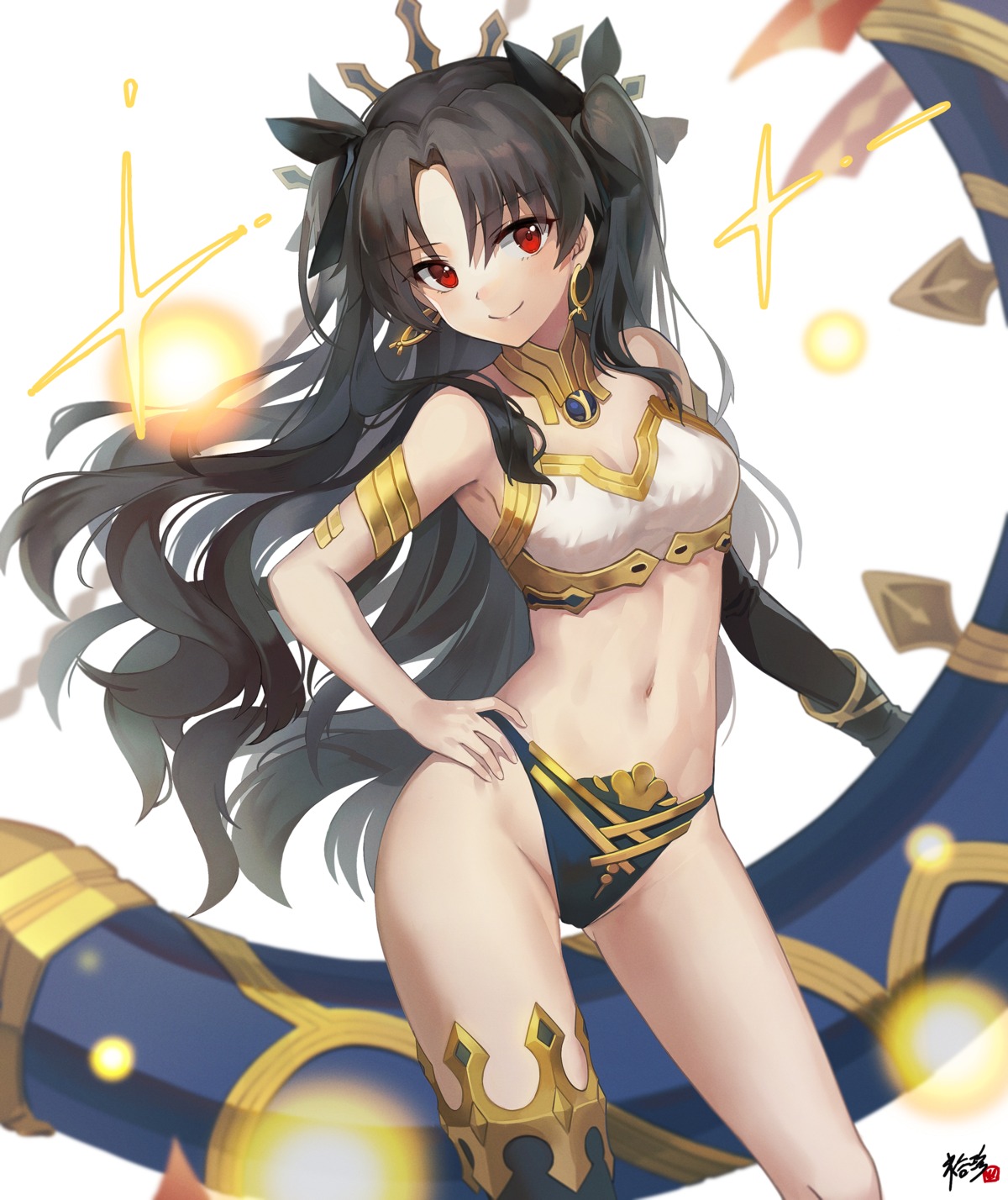 bikini_armor cleavage fate/grand_order ishtar_(fate/grand_order) kyjsogom thighhighs