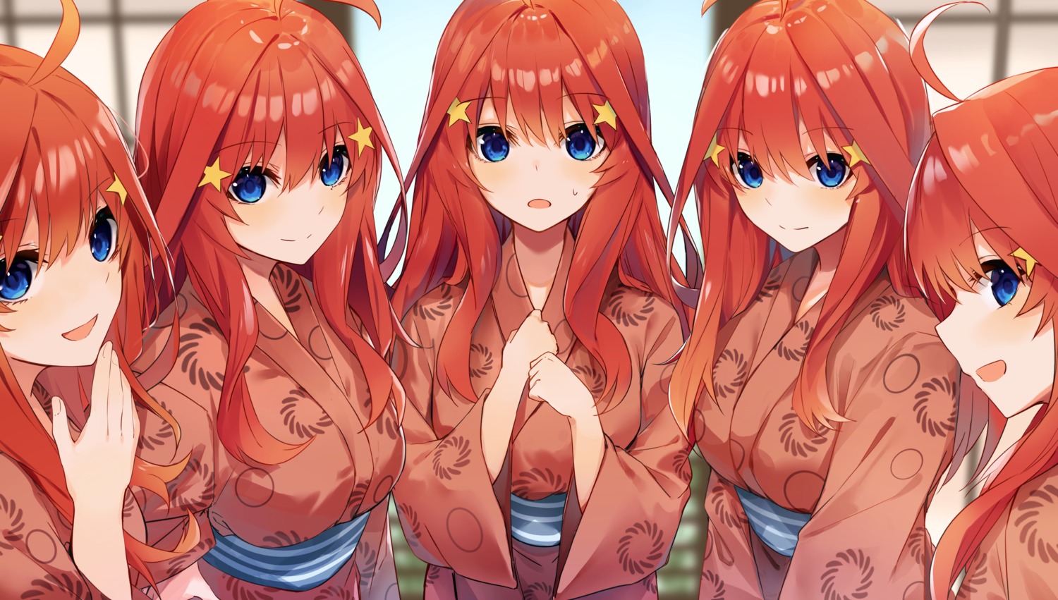 5-toubun_no_hanayome cosplay kurokuro_illust nakano_ichika nakano_itsuki nakano_miku nakano_nino nakano_yotsuba yukata