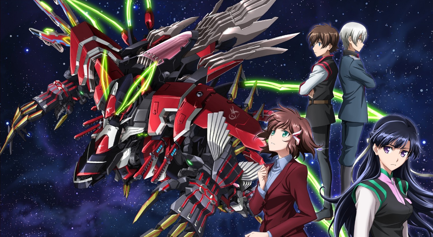 breast_hold kakumeiki_valvrave l-elf mecha rukino_saki sashinami_shouko suzuki_takuya suzuki_tatsuya tokishima_haruto uniform