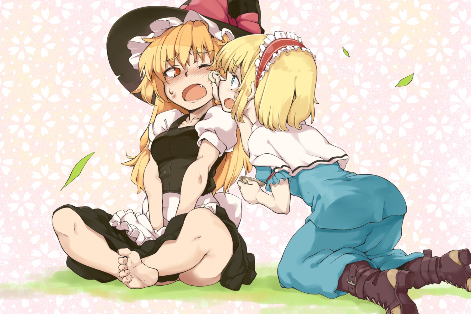 alice_margatroid kirisame_marisa sakasama_(pixiv) touhou